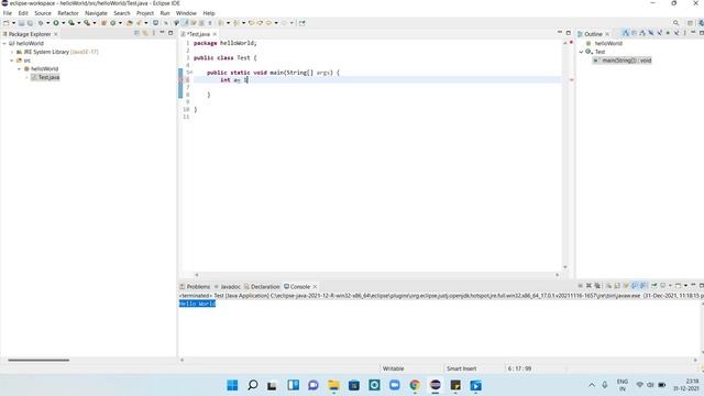 How To Write First Code In Eclipse | Hello World Program In Eclipse| Eclipse Tutorial |Java Tutoria смотреть онлайн