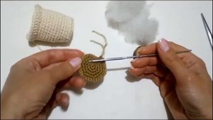 ஐ Кофейный стаканчик вязаный крючком ஐ