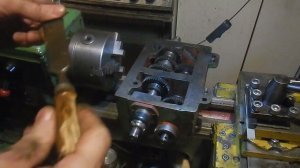 Установка коробки подач на токарный станок ТВ-4
