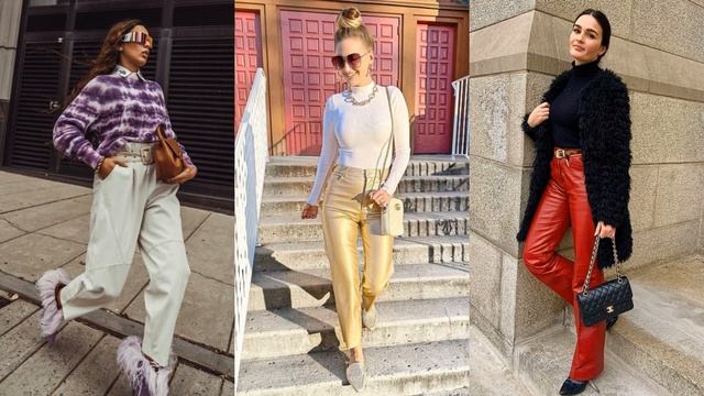 МОДНЫЕ КОЖАНЫЕ БРЮКИ 2023-2024/ КАК НОСИТЬ КОЖАНЫЕ БРЮКИ смотреть онлайн