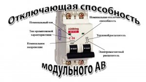 Отключающая способность модульного АВ