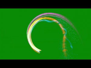 Green Screen Rainbow Ribbon Animation Effect Chromakey Overlay Футаж Радуга Эффект хромакей