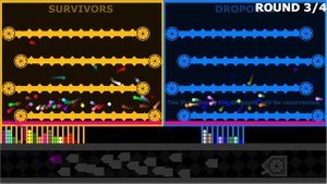 Team Marble Race + Escape from the Tank (with Resurrections) - Survival - in Algodoo