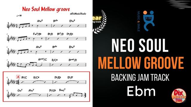 Backing track - Neo soul Mellow groove in Eb minor (80 bpm) смотреть онлайн