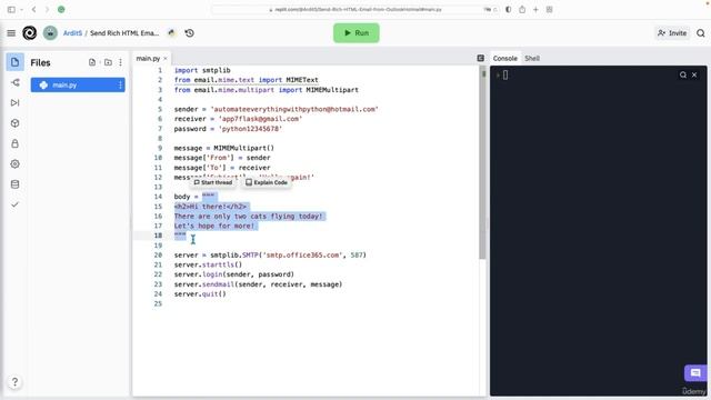 Send a Rich HTML Email from Outlook or Hotmail | Automate Everything with Python