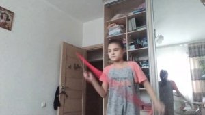 обзор на мои гимнастические предметы?(не настоящие)