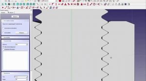 FreeCad Резьба метрическая