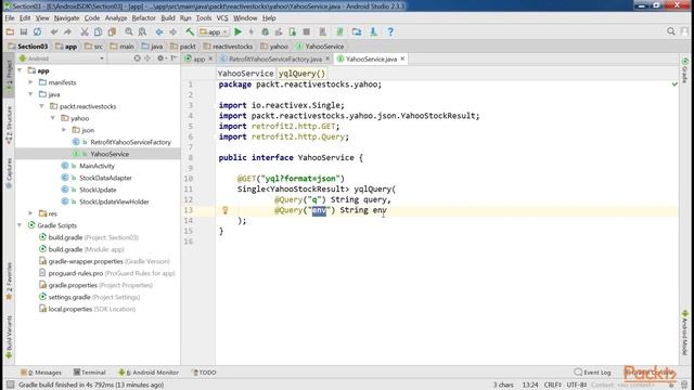 Reactive Programming for Android : Setting up Retrofit and Making HTTP Requests | packtpub.com смотреть онлайн