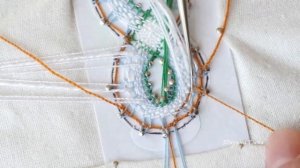 Кружевной элемент "Цепочка" зашивка (2 часть) #кружевныеуроки #кружево #кружевоцепочка #ElenaTiunov