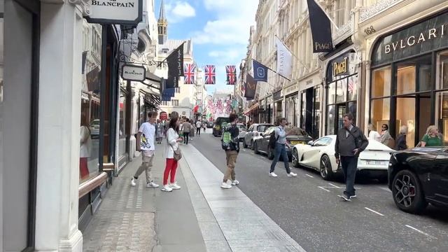 London Walk ?? Oxford & BOND Street to Piccadilly Circus | Central London Walking Tour.  [4K HDR]
