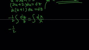 Solving dy/dx=(x-y)/(x+y)