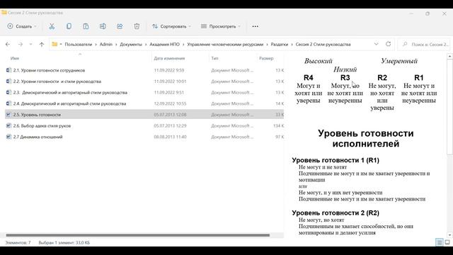 Основы управление человеческими ресурсами день первый смотреть онлайн