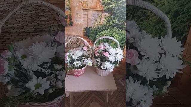 Букет в корзине на 1 сентября своими руками