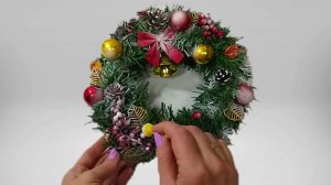 Рождественский венок. Новогодние поделки. DIY.
