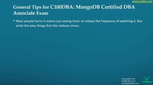 Tips & Tricks to Pass C100DBA: MongoDB Certified DBA Associate Certification Exam