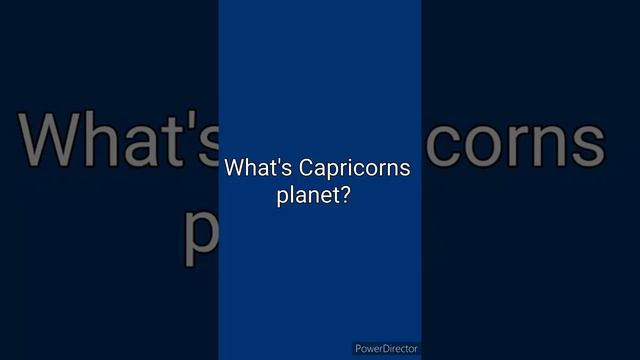 ♑ What's Capricorns planet?