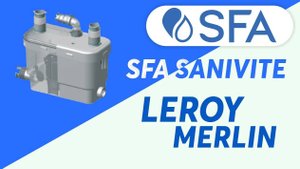 Тихий кухонный насос SFA SANIVITE для переноса кухонной канализации в любое место помещения