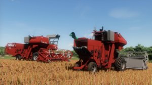Farming Simulator 22 / Карта Сосновка #39 НИВА СК-5М-1 на уборке рапса, летняя пора