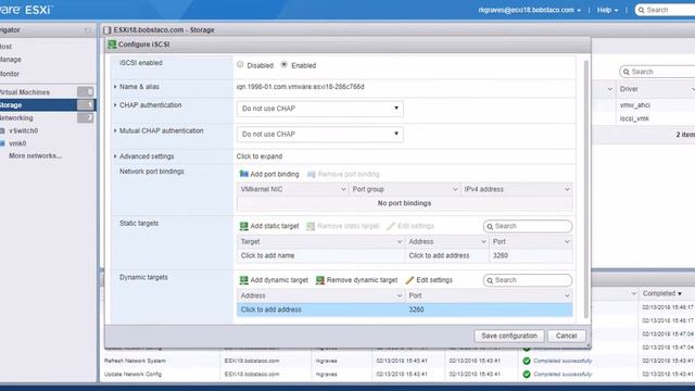 ESXi Post Install Part-5 configuring for iSCSI смотреть онлайн