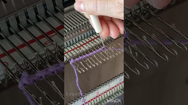 Набор петель на вязальной машине косичкой вверх смотреть онлайн
