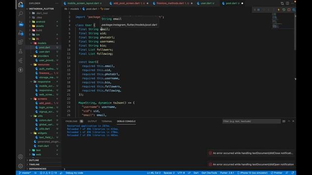 Flutter & Firebase Course - Build a Full Stack Instagram Clone