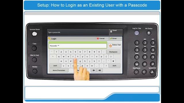 How to login to an existing user with a passcode