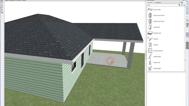 chief architect делаем навес гараж
