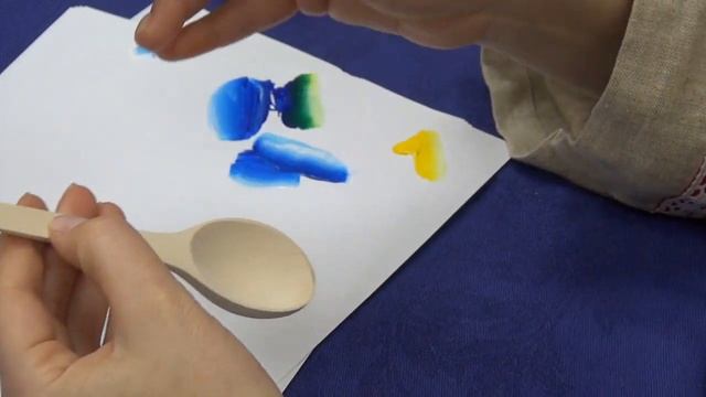 Мастер-класс "Синий лён" роспись деревянной ложки. смотреть онлайн