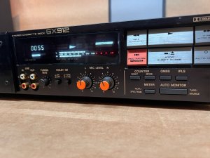 Профессиональная Мастер-студийная кассетная дека Akai GX-912 с 3 головками-Япония-1986-год