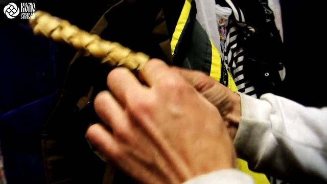 Плетение нагайки из кожи в Коле Славян