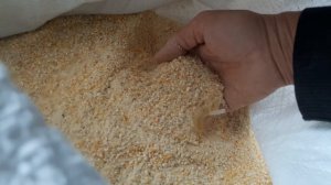 Бесплатный корм из зерна и травяной муки.