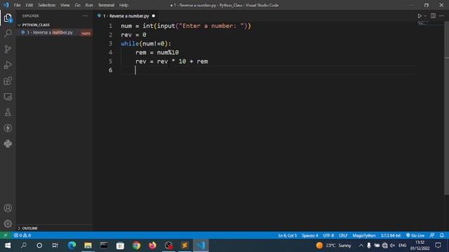 How to Reverse of a Given Number in Python | Python for Beginners | #Python - Himesh Singh Tutorial смотреть онлайн