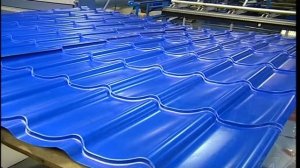 Производство металлочерепицы Монтеррей. Новая финская линия производства металлопрофиля. Завод СТЭП