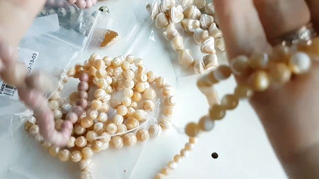 НАТУРАЛЬНЫЕ КАМНИ с Алиэкспресс. ПЕРЛАМУТР, ОБСИДИАН, ЯШМА ДАЛМАТИНОВАЯ