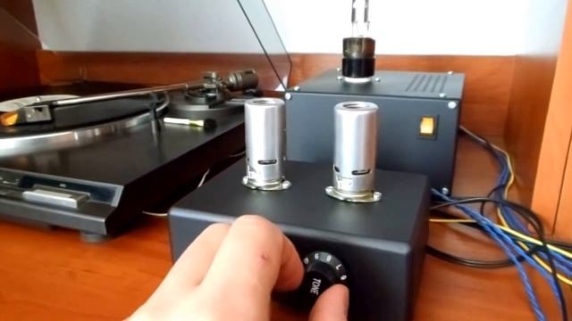 Ламповый фонокорректор RIAA на 6Н23П с возможностью регулировки АЧХ / RIAA Tube Phono corrector смотреть онлайн