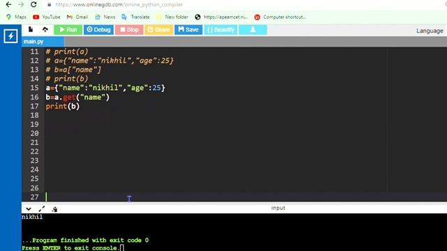 Python for Beginners | Dictionaries Concept in Telugu #python #dictionaries #pythondictionaries