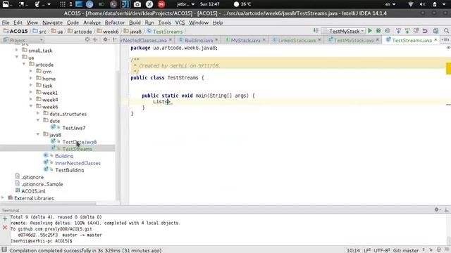 aco15 week6 day2 Java 8 смотреть онлайн