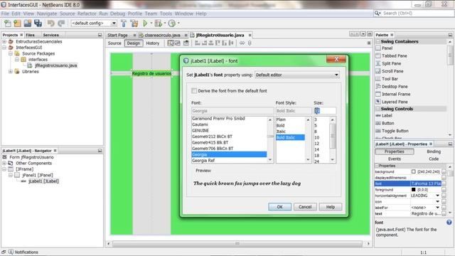 Librería Swing - Interfaces GUI Jframe (5-25) Curso de Java - Algoritmos y Programación en Netbeans смотреть онлайн