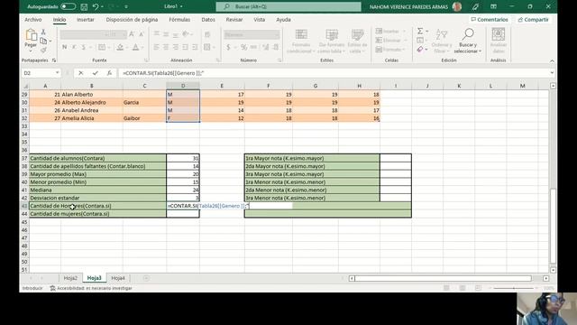 Grupo1-Unidad 1-Tema 1-Metodologia de base de datos en Excel-Funciones Estadísticas. смотреть онлайн