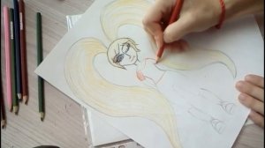 Красивый рисунок,как нарисовать девочку