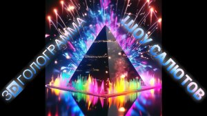 Мега шоу салютов 3D голограмма #hologram #hologramvideo #голограмма