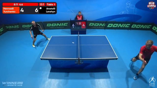 11:00 Hennadii Yurchenko 0-3 Anatolii Levshyn West 1 WIN CUP 29.10.2022 | TABLE TENNIS WINCUP