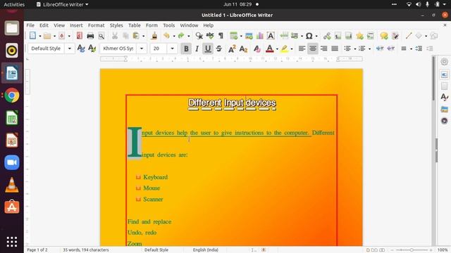 Libre office writer( save , saveas, full screen, zoom, redo, undo, find replace) смотреть онлайн