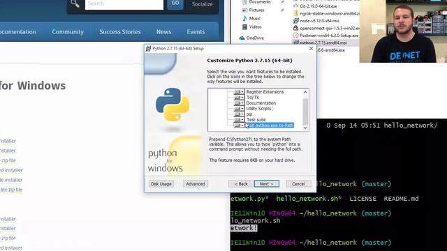 How to setup Windows for NetDevOps: bash, git, Python, Atom, Postman, Docker and more! Part 1