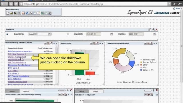 Quadbase Systems - EspressReport ES - Dashboard Builder смотреть онлайн