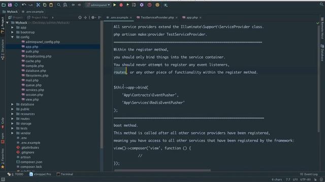 Deep in laravel lesson one what is service provider lesson 2 смотреть онлайн