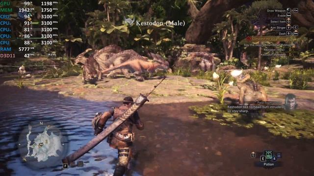 Radeon RX 560 2GB - Monster Hunter: World - Gameplay Benchmark Test - Ryzen 3 1200 смотреть онлайн