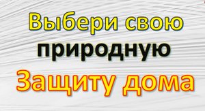 Выбери свою природную Защиту дома. Магическая защита