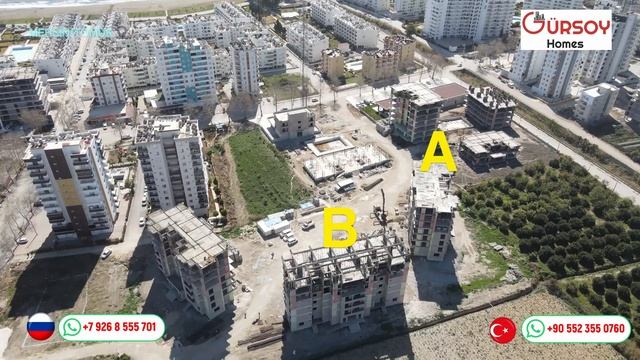 Недвижимость в Мерсине/Турция. Лучший проект 2023 года.Большая площадь квартир в 200 метрах от моря