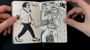 Мой первый Sketchbook Tour! – Молескин из 2018 | #1